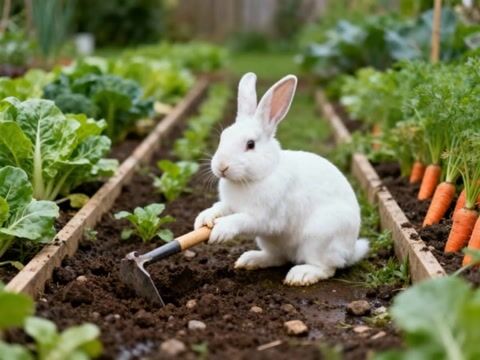 Bunny Gardener Shot