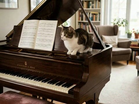 Piano Cat